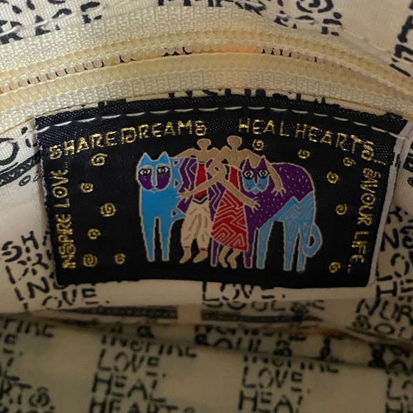 LAUREL BURCH quilted abstract love horses purse crossbody bag colorful 90s patch - Picture 15 of 15